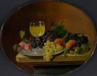 Severin Roesen Still Life Fruit and Wine Glass