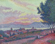 法国 西涅克 SaintTropez景色-1897年 油画 95x76