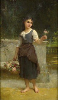 Émile_Munier_The_flower_girl_1889