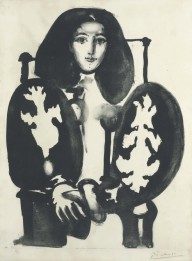 Pablo Picasso-Femme au Fauteuil No. 1  1948