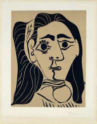 Pablo Picasso-Femme Aux Cheveus-Flous  1962