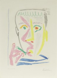 Pablo Picasso-Fumeur   1964