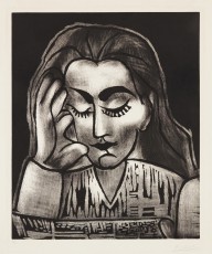 Pablo Picasso-Jacqueline lisant (Jacqueline Reading)  1962