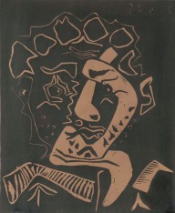 Pablo Picasso-Tête d'Histrion (Le Danseur)  1965