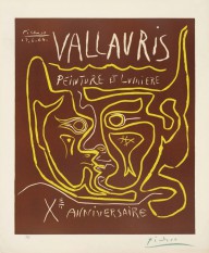 Pablo Picasso-Vallauris. Peinture et Lumière. Xe Anniversaire  1964