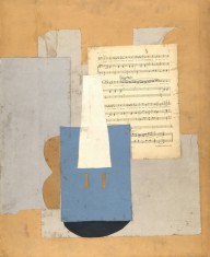 Pablo Picasso-Violin with sheet of music  Autumn-1912