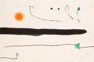 Joan Miró Espanja 1893-1983-Utan titel, ur Le marteau sans maitre