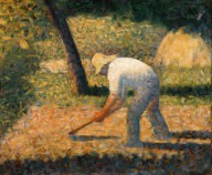 Georges Seurat-Peasant with Hoe-ZYGU39140