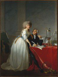 法国 雅克 - 路易·大卫 安托万 - 洛朗·拉瓦锡和他的的妻子 