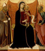 Luca di Tomme-Madonna and Child with Sts. Nicholas and Paul