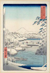 UtagawaHiroshigeI,publishedbyTsutayaKichizō(Kōeidō)-RiverbankatSukiyainEdo  