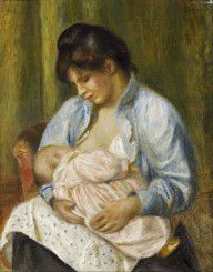 Pierre-Auguste Renoir A Woman Nursing a Child 