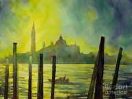 9975428_Watercolor_Painting_Of_The_Dome_Of_San_Giorgio_Maggiore_Church_I