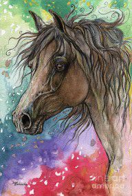 2707205_Arabian_Horse_And_Burst_Of_Colors