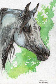 2595137_Ostragon_Polish_Arabian_Horse_Painting_1