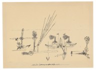 Paul Klee-Zeichnung zum gelben Hafen. 19211926.