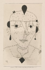 Paul Klee-Portrait Sketch of a Costumed Lady-ZYGU21520