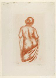 Draped Figure of a Nude Girl (Femme de Dos Drapee)_(1924)