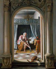 Jan_Steen-ZYMID_Woman_at_her_Toilet