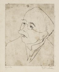Ernst Ludwig Kirchner-Kopf Gustav Schiefler I. 1910.