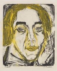 Ernst Ludwig Kirchner-Kopf Mary Wigmann. 1926.