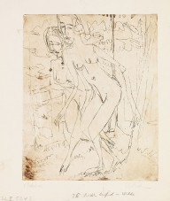 Ernst Ludwig Kirchner-Laufende M�dchen im Walde. 1926.