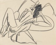 Ernst Ludwig Kirchner-Liegender weiblicher Akt. Um 19091911.
