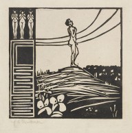 Ernst Ludwig Kirchner-M�nnliche Figur auf einem Berg (Die Sehnsucht). 1905.
