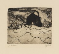 Ernst Ludwig Kirchner-Sandbagger an der Elbe. 1908.