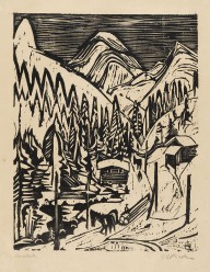 Ernst Ludwig Kirchner-Sertigstra�e im Winter. 1924.