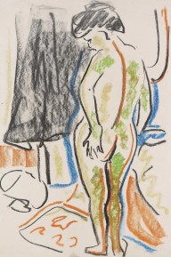 Ernst Ludwig Kirchner-Stehender weiblicher Akt. Um 190809.