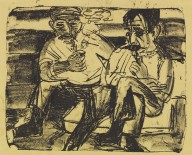Ernst Ludwig Kirchner-Zwei Bauern. 1922.