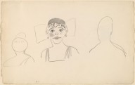 Sketches of Three Female Heads [recto]-ZYGR50668