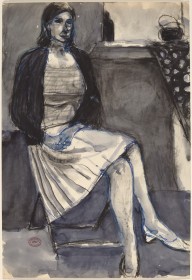 Untitled [seated woman in pleated skirt]-ZYGR112586
