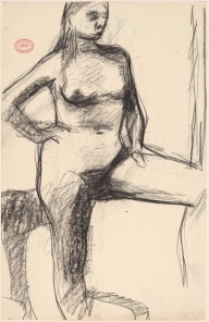 Untitled [standing female nude with raised left leg]-ZYGR122668