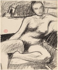Untitled [nude seated with her left foot pulled under her]-ZYGR122086