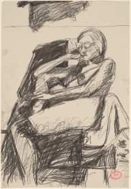 Untitled [seated nude woman wearing glasses]-ZYGR112506