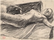 Untitled [female nude lying back on fabric]-ZYGR122075