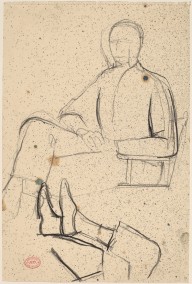 Untitled [two studies seated man and feet]-ZYGR122147