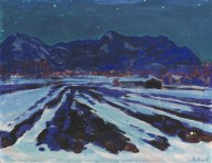 Arnold Balw�-N�chtliche Landschaft bei �bersee. 1950s.