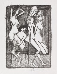 Otto Mueller-Drei M�dchen vor dem Spiegel. Um 1922.