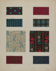 Materials from Patchwork Bedspread-ZYGR13212