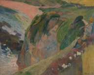 Paul Gauguin-The Flageolet Player on the Cliff  1889