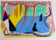 David Hockney- Ink in the Room  from  Some New Prints  1993
