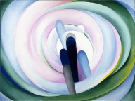 Georgia O’Keeffe-Grey Blue & Black—Pink Circle  1929