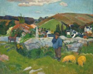 Paul Gauguin-The Swineherd  1888