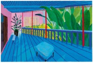David Hockney-Garden with Blue Terrace  2015