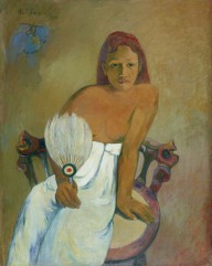 Paul Gauguin-Femme à lʼéventail (Woman with a Fan)  1902