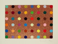 Damien Hirst-Bronze Glitter Spots
