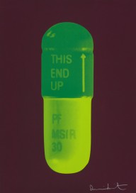 Damien Hirst-The Cure - Chocolate Emerald Green Lime Green  2014